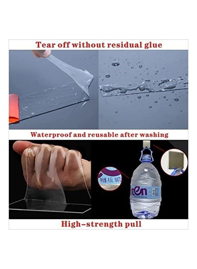 ✅دبل فيس نانو قوي جدا شفاف مناسب لجميع الاغراض طول 3متر عرض 24ملي لتثبيت جميع الاغراض ومناسب لجميع الاسطح ولا يترك اي اثر عند ازالته يتميز أيضًا بلزوجة عالية جدًا مقاوم للماء - Image 3