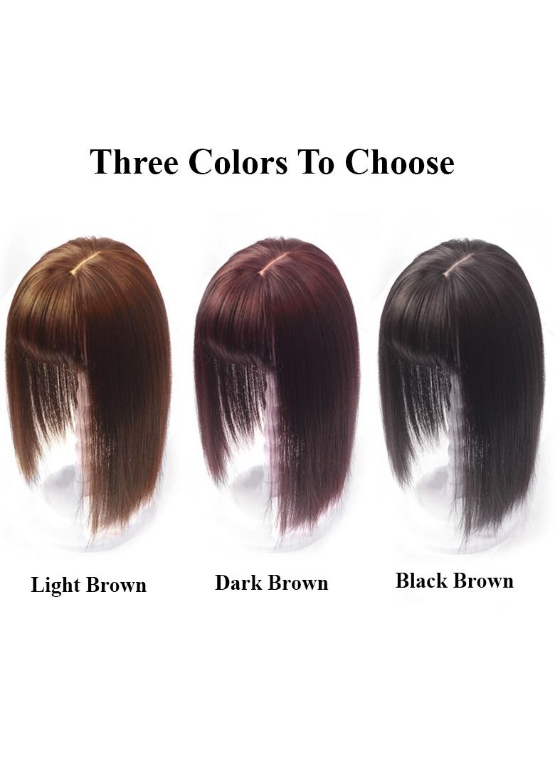 إستيل غطاء شعر للسيدة مزود بألياف مقاومة للحرارة ، قطعة شعر ، تغطي شعرًا أكثر بياضًا ، تزيد من حجم الشعر ، مظهر طبيعي أسود بني - Image 3