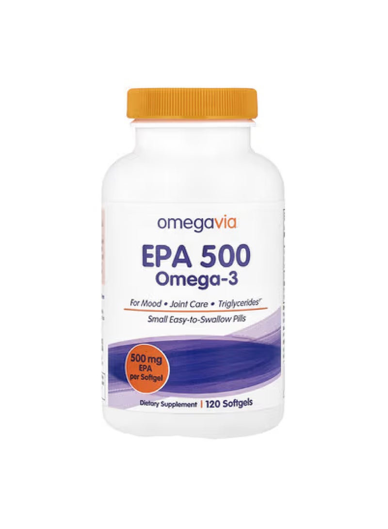 EPA 500، أوميغا 3، 500 ملغ، 120 كبسولة هلامية