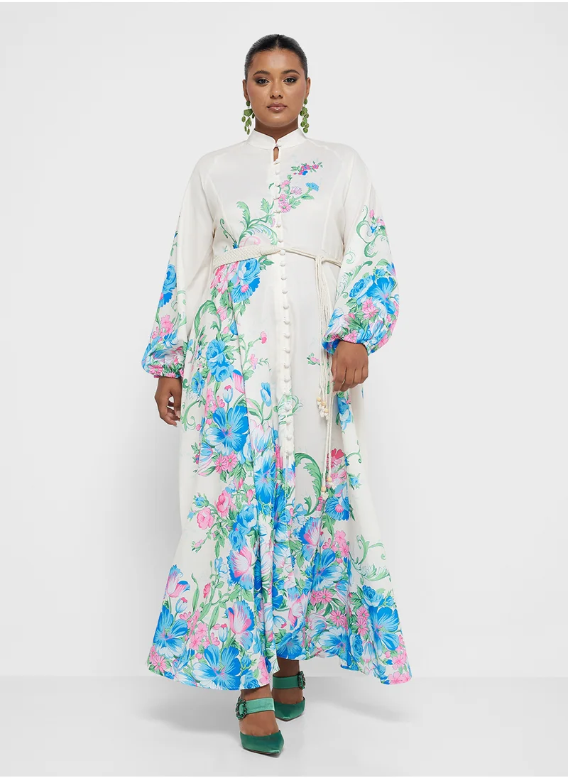 Khizana Plus size floral print dress