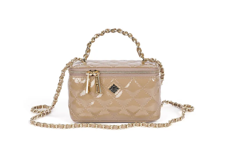 كابلي حقيبة يد من البولي يوريثان بتصميم الكويلتينغ