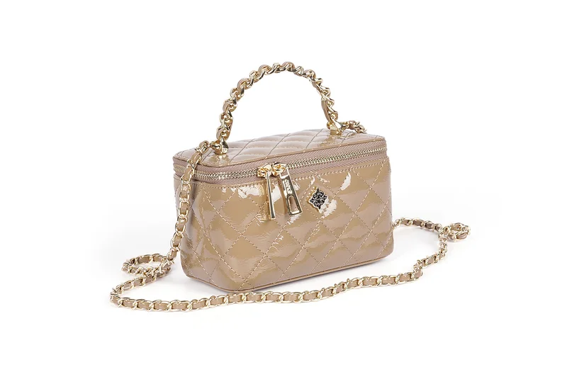 كابلي حقيبة يد من البولي يوريثان بتصميم الكويلتينغ