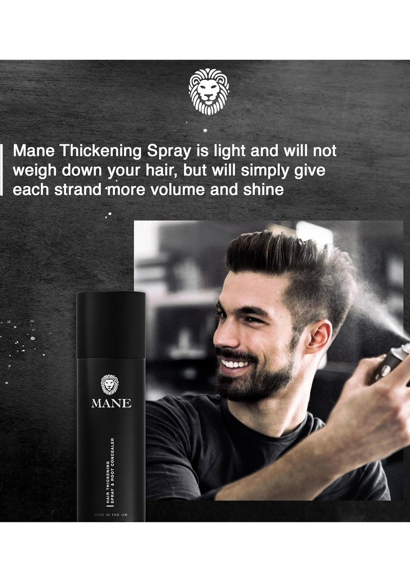 mane Mane Hair Thickening Spray & Root Touch Up, Hair Thickener, Hair Thickening Products for Women & Men, Conceal Hair Loss & Thinning Hair - Black, 12 Colors (6.76 oz)  - Image 4