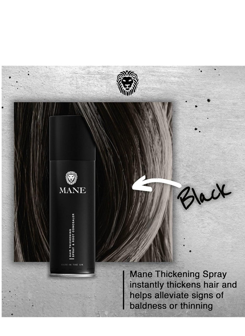 mane Mane Hair Thickening Spray & Root Touch Up, Hair Thickener, Hair Thickening Products for Women & Men, Conceal Hair Loss & Thinning Hair - Black, 12 Colors (6.76 oz)  - Image 5