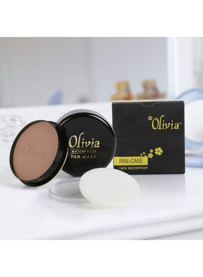 Olivia Olivia 100 Waterproof Pan Cake Makeup Concealer 25 G Shade No Pack Of 2 Cream 100% Waterproof Pan Cake White Makeup Concealer 25G Shade No.20 Pack Of 2 Shimmering Finish Light Egyptian - Image 5