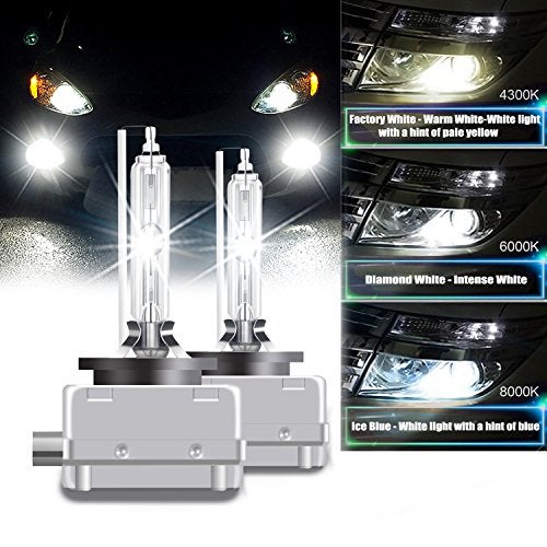 RCP - D3S6 - (A Pair) D3S 6000K Xenon HID Repcement Bulb Diamond White Metal Stents Base 12V Car Headlight Lamps Head Lights 35W - Image 2