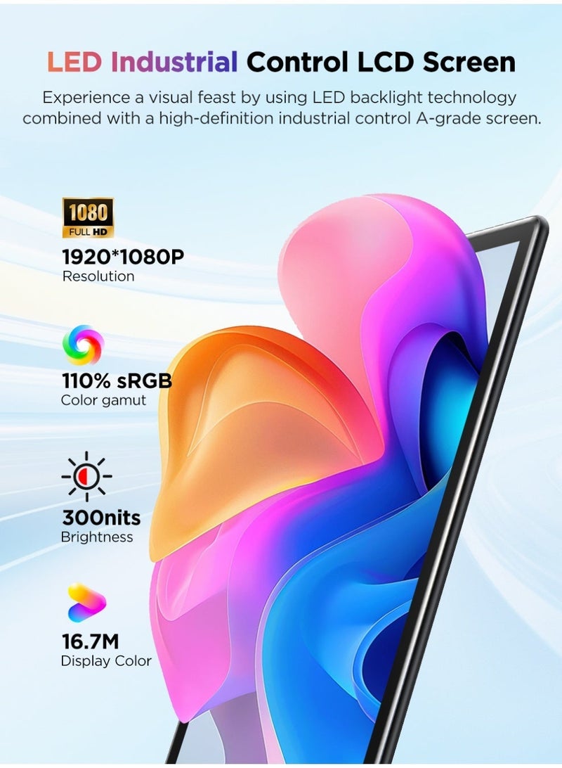 UPERFECT Portable Monitor 15.6 Inch 5 Point Touchscreen 1920*1080 FHD IPS DVI &VGA & HDMI Port Second Screen for Laptop/TV/Game Console, VESA Mountable - Image 4