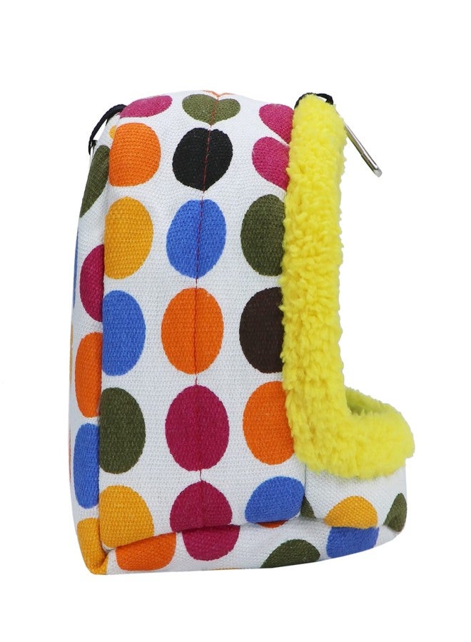 Litewoo Bird Hanging Hammock Winter Warm Parrot Nest House Bed Plush Snuggle Pet Cave Hammock Toy for Conure Lovebird Budgie Parakeet Cockatiel Cage Accessory (Medium) - Image 3