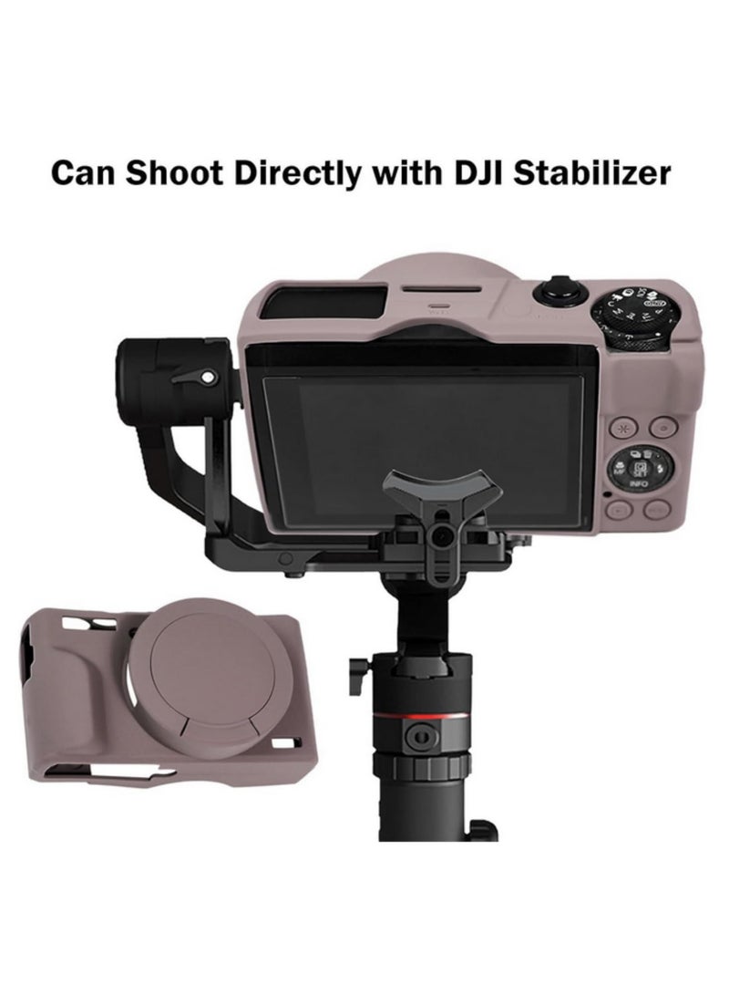 1PCS Soft Silicone Protector Skin Case for Canon G7X III G7X Mark III with Removable Lens Cover Camera Bag Skin for Canon PowerShot G7X III - Image 5