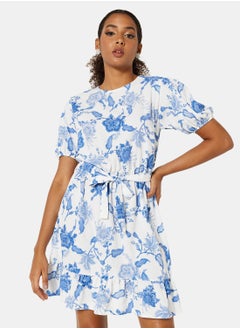 Lorna Floral Print Mini Dress