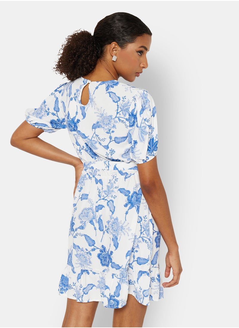 SISTAGLAM - Lorna Floral Print Mini Dress - Image 1
