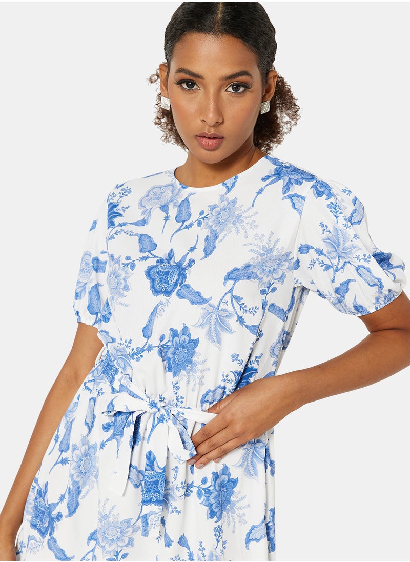 SISTAGLAM - Lorna Floral Print Mini Dress - Image 1