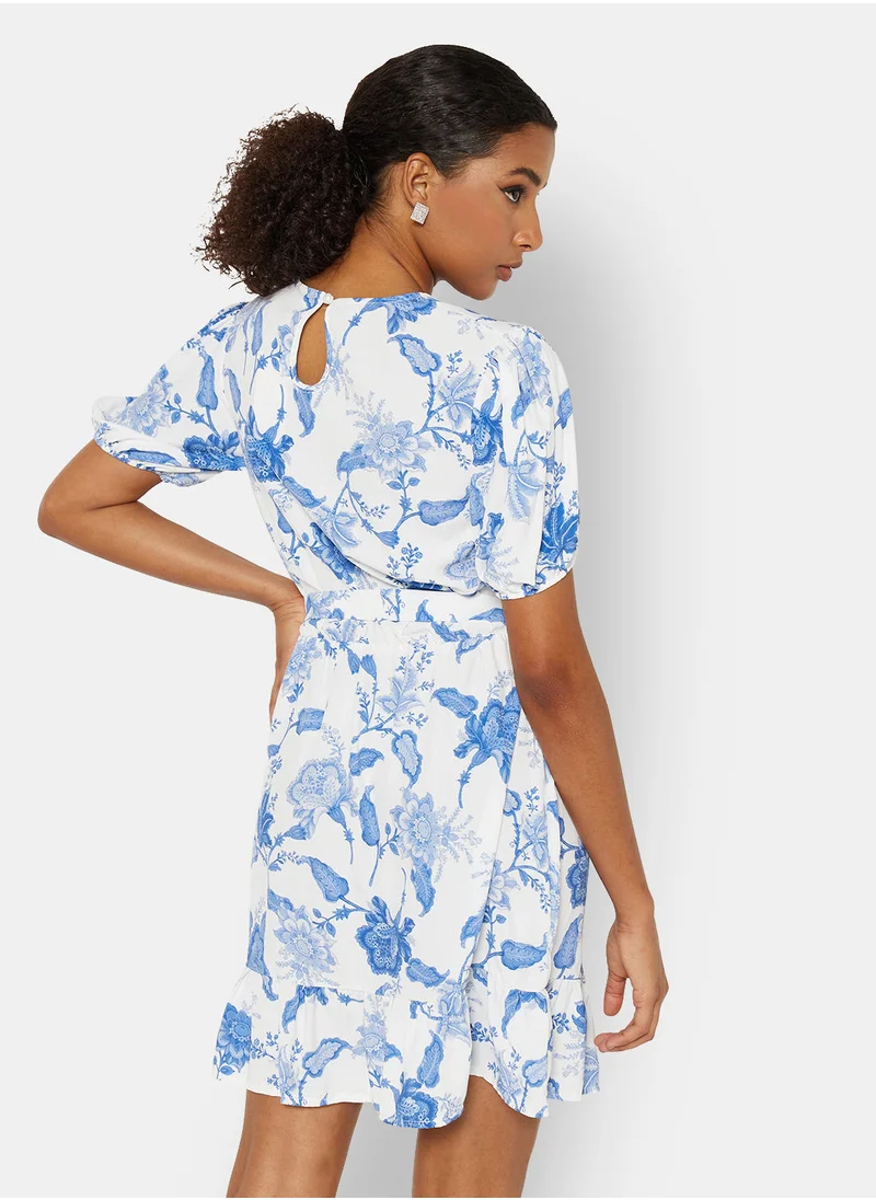 SISTAGLAM Lorna Floral Print Mini Dress