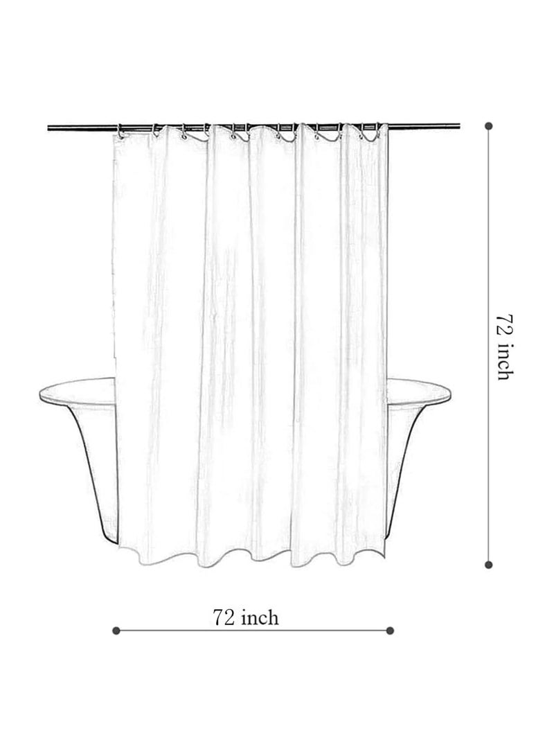 Dubkart Green Eucalyptus Shower Curtain, Bathroom Curtain Waterproof Anti-Mold Fashion Curtain Watercolor Leaves on The Top Plant with Floral Bathroom Decoration Shower Curtain Sets (180 * 180CM) with Hooks - Image 2