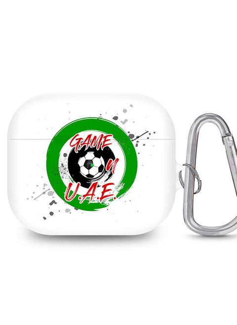 StylePods Case for Airpods 3rd Gen Case With Anti-Lost Keychain - Game on U.A.E.