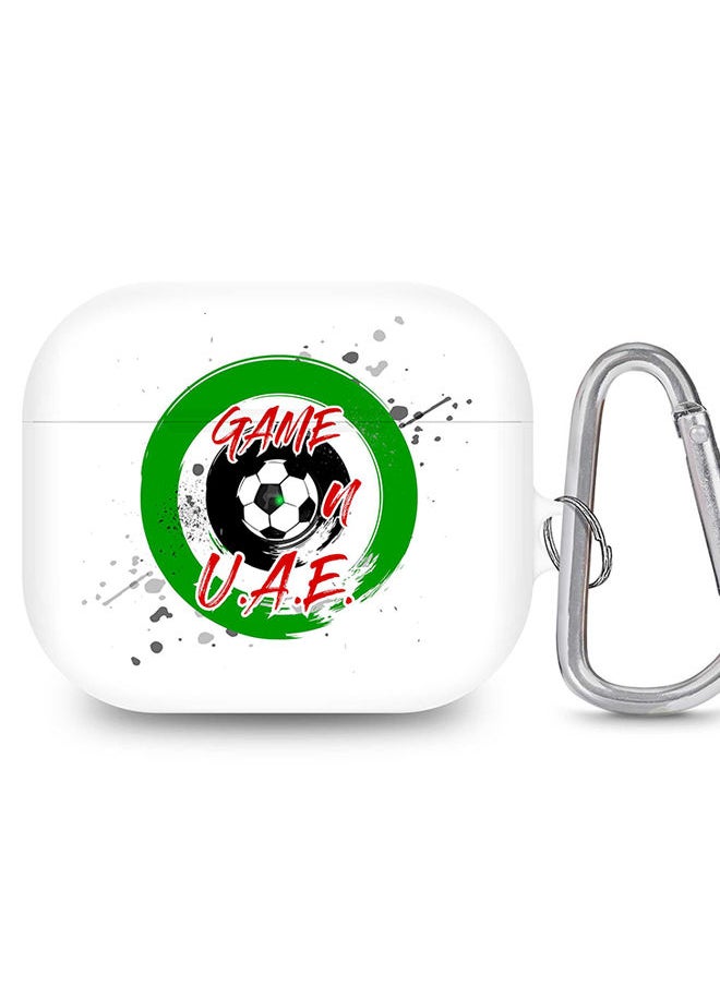 Stylizedd - StylePods Case for Airpods 3rd Gen Case With Anti-Lost Keychain - Game on U.A.E. - Image 1