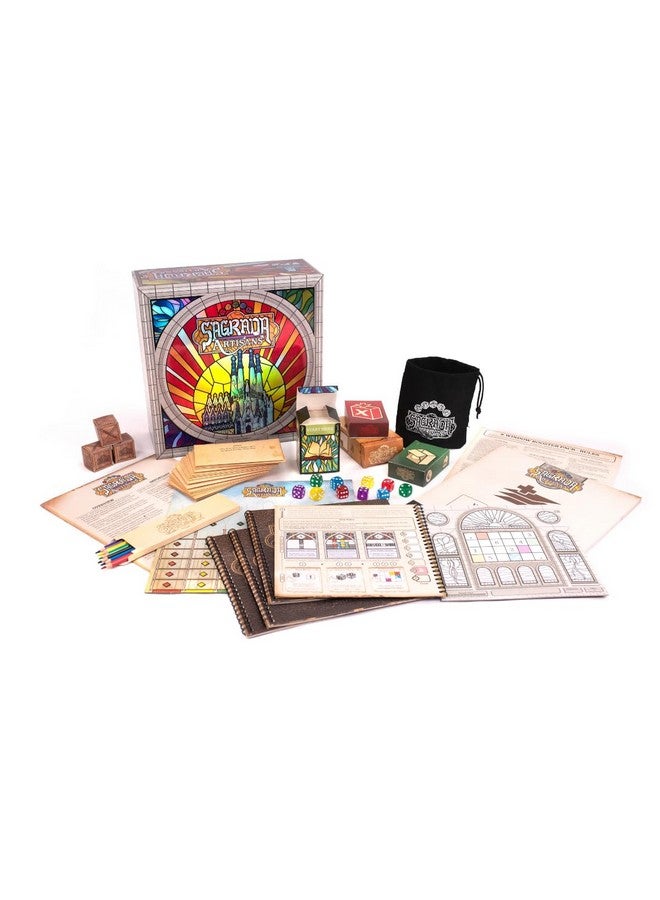 Floodgate Games Sagrada Artisans - A Strategy Game Based on The Award-Winning Board Game, Sagrada! | Family Board Game for Kids & Adults | Ages 10 and Up | for 2 to 4 Players | Easy to Learn (Deluxe Edition)  - Image 2