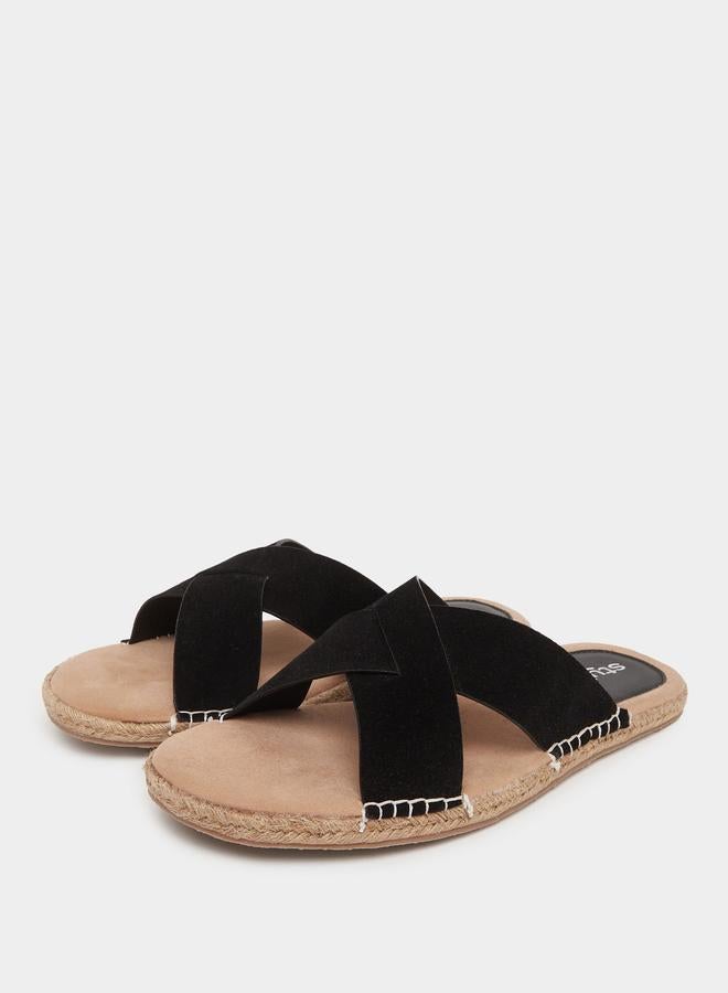 Styli Styli Cross Strap Jute Espadrille Sandals  - Image 2
