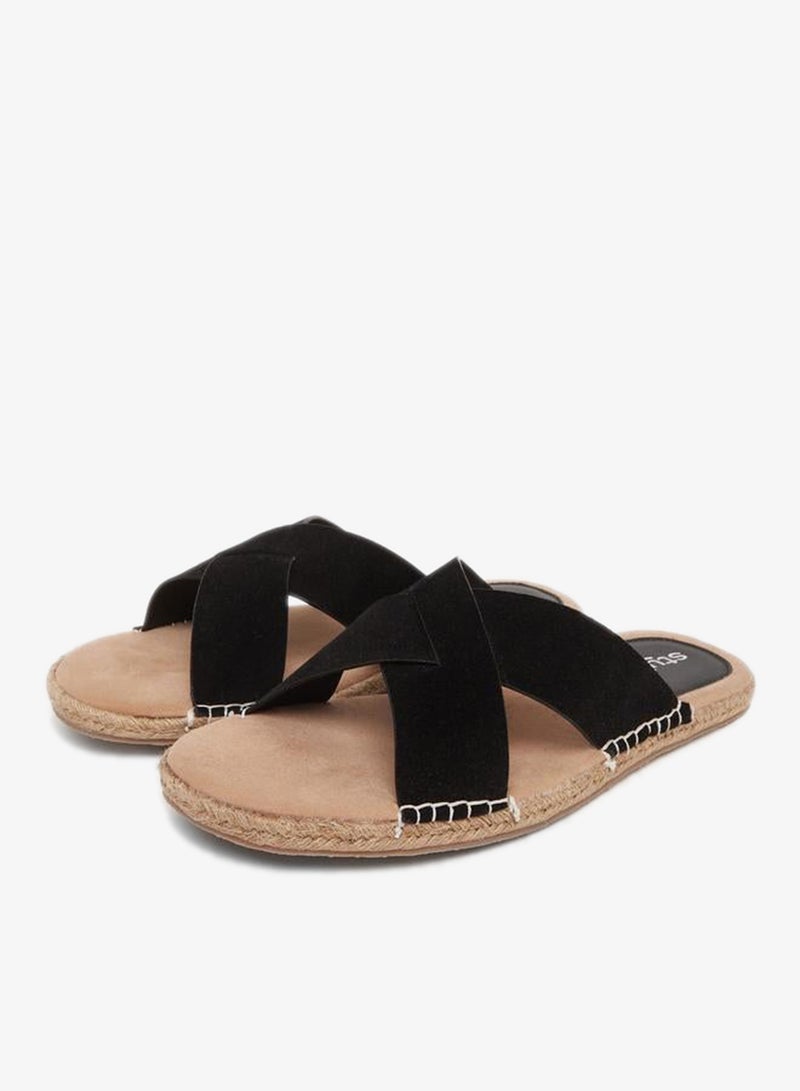 Styli Cross Strap Jute Espadrille Sandals - Image 2