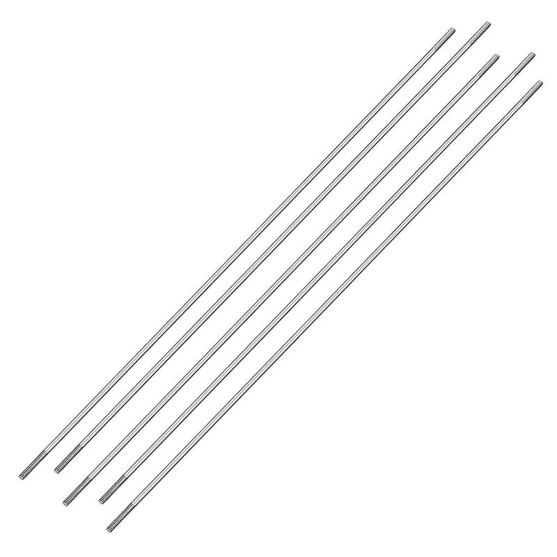 uxcell M2x200mm Pushrod Connector Stainless Steel Rod Linkagefor RC BoatCarAirplaneHelicopter5pcs - Image 2
