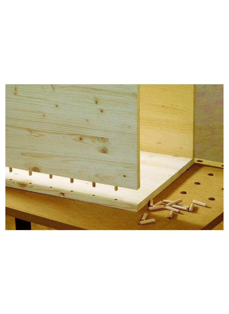 KNP KNP 200pcs Wooden Dowel Pin (8 x 40 mm) set is an essential woodworking accessory designed for strong and precise joinery.  - Image 2