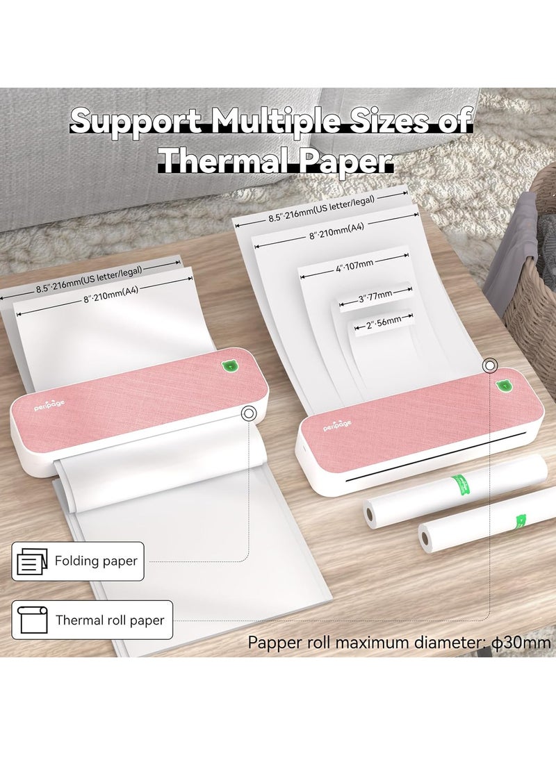 PeriPage A4 Portable Thermal Printer Wireless Mobile Travel Printers for Car & Office  Bluetooth Printer Compatible with Android - Image 2