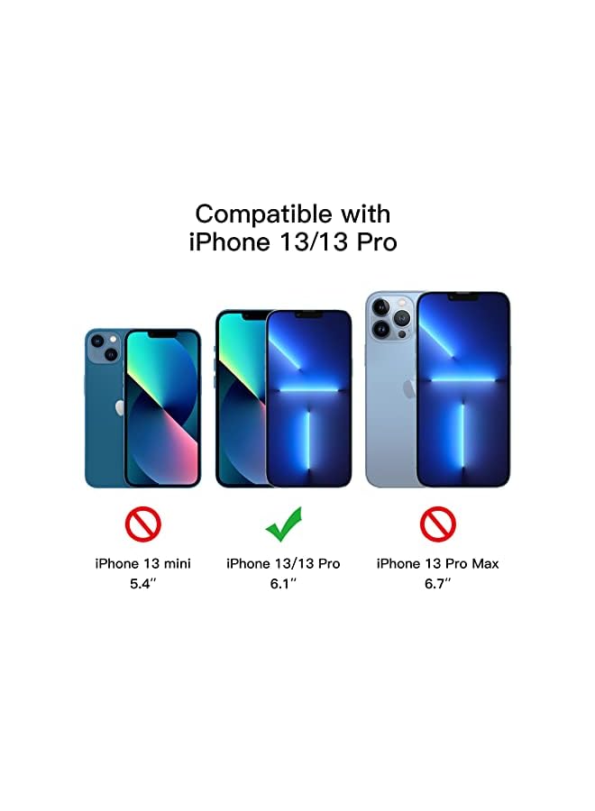 جي تيك واقي شاشة بتغطية كاملة للخصوصية لهاتف Iphone 13 13 Pro مقاس 6.1 بوصة مضاد للتجسس من الزجاج المقسى من الحافة إلى الحافة حافظة حماية ودية 2 حزمة - Image 3