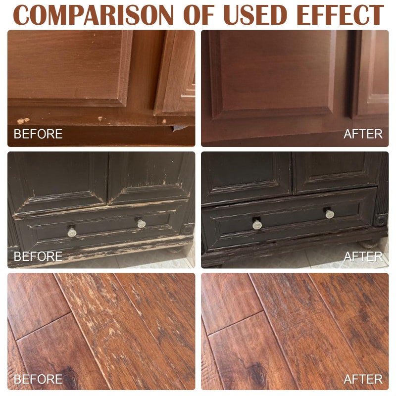 SEISSO 12 Colors Furniture Wood Floor Repair Kit, Furniture Touch Up Kit Cover Wood Furniture Scratch Restorer Filler for Table, Door, Desk, Cabinet - Image 3