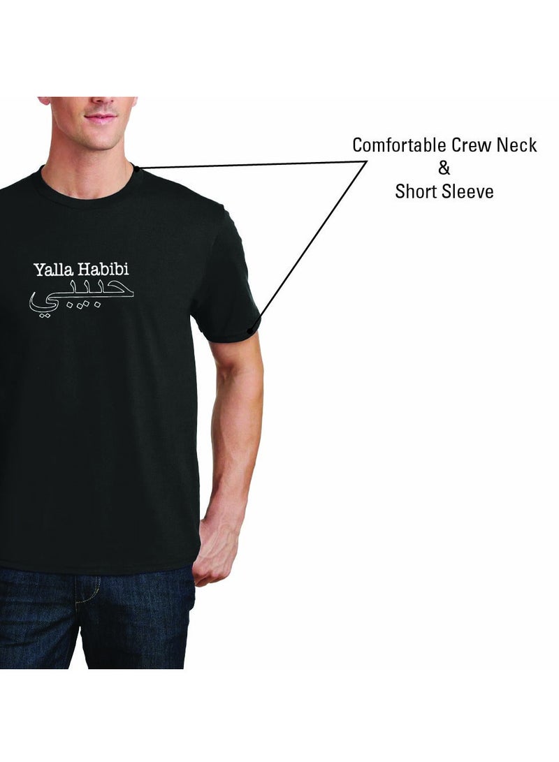 برينت شوب فور مي تي شيرت رجالي قطن حبيبي دبي - تي شيرت حبيبي يأتي إلى دبي للرجال البالغين - رقبة دائرية وأكمام قصيرة تي شيرت حبيبي رجالي - شعار حبيبي دبي - Image 5