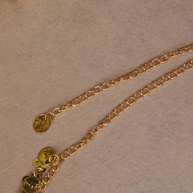 Dancer Coin Belly Dance Waist Chain Belly Dance Belt Waist Chain Waist Decoration Oriental Dance Waist Chain Metal Waist Chain(Gold, Free size) - Image 4