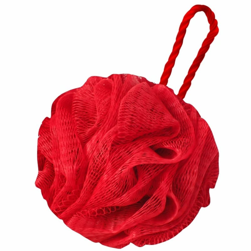 GUBB Luxe Bath Sponge Round Loofah For Women  Men  Coral  Soft  Fluffy With Multiple Layers of Fibrous Matrix For Shower Time  Scrub off Dead Skin Soft Mesh Skin Friendly Gentle Exfoliation - Image 1
