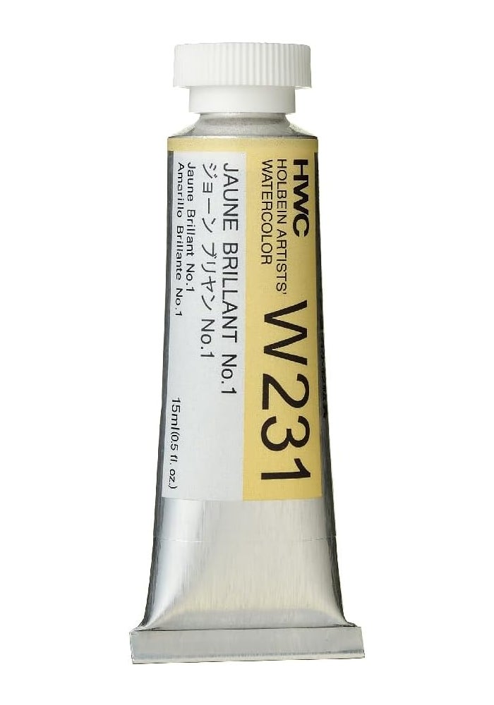 Holbein Artists' Watercolor 15ml Tube - Jaune Brillant No.1 - Image 1