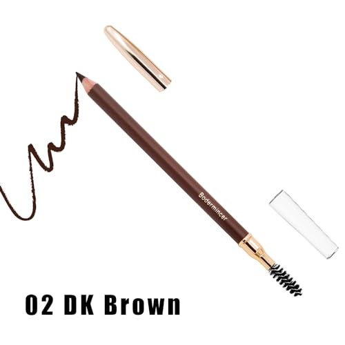 Bodermincer 1 pcs Makeup Eyebrow Enhancer 12H Long Lasting Sweat &Waterproof Eyebrow Pencil Pen Dark Brown Eye Brow Pencil 5 Colors to Choose (5# Brown) - Image 2