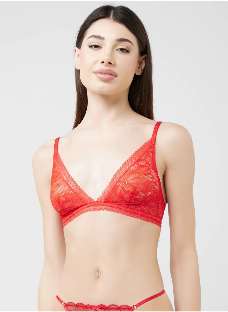 TOMMY HILFIGER Lace Detail Triangle Bra