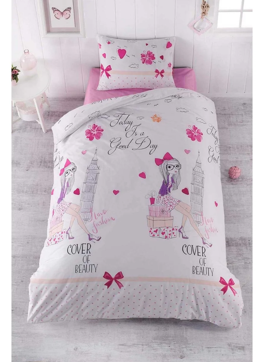 Mirza Home Single Young Girl's Duvet Cover Set Good Day