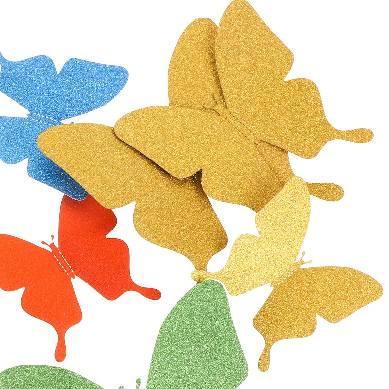 12Pcs 3D Removable Butterfly Wall Stickers PVC Wall Decor For Bedroom Decoration - Image 4