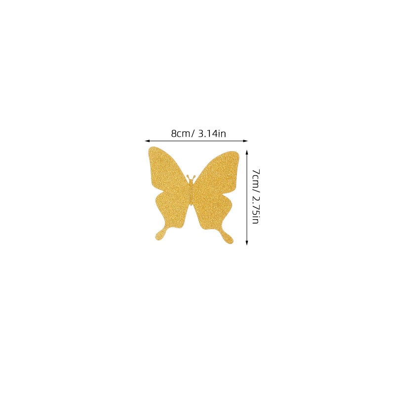 12Pcs 3D Removable Butterfly Wall Stickers PVC Wall Decor For Bedroom Decoration - Image 3