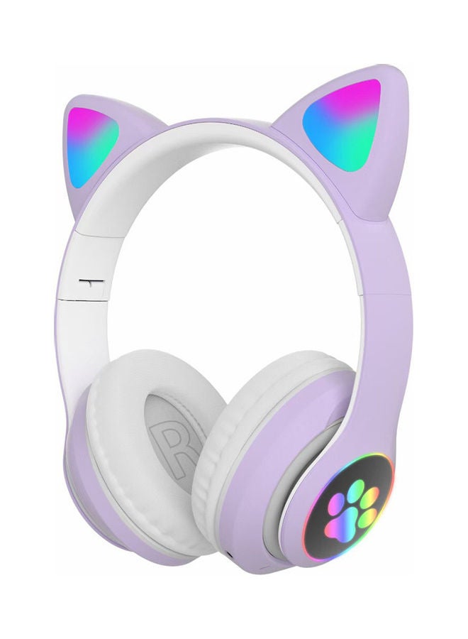 Cat Ears Foldable Headset Multicolour