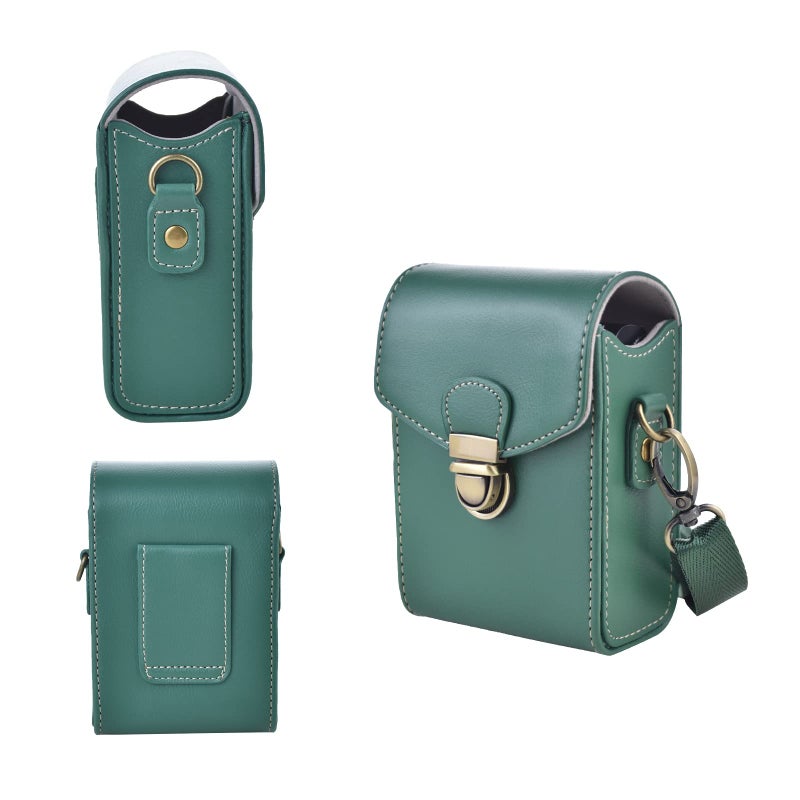Rieibi Camera Case for Sony RX100 & HX Series - Retro Leather Case for Ricoh GR IIIx/Ricoh GR III II/Canon G7X II/G7X III / SX720/SX730/SX740 / G9X/G9X II - Green - Image 3
