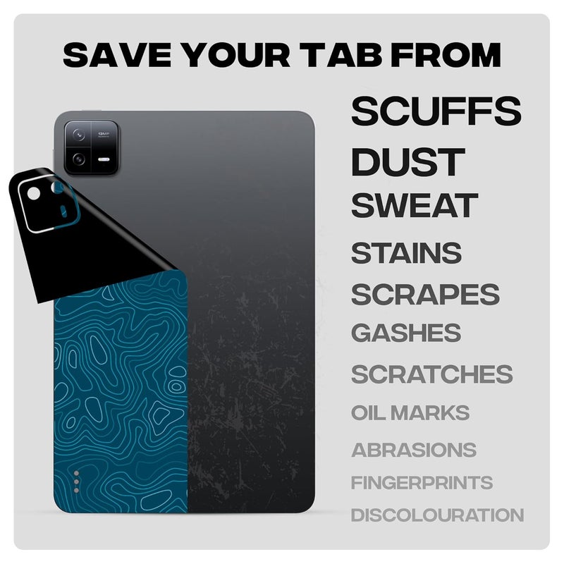 Capes Tablet Skins for Xiaomi Pad 6 | Ultra-Thin Protective Film | Anti-Scratch Vinyl Decal Skin | Not Case/Cover (Aqua, Back Skin) - Image 3
