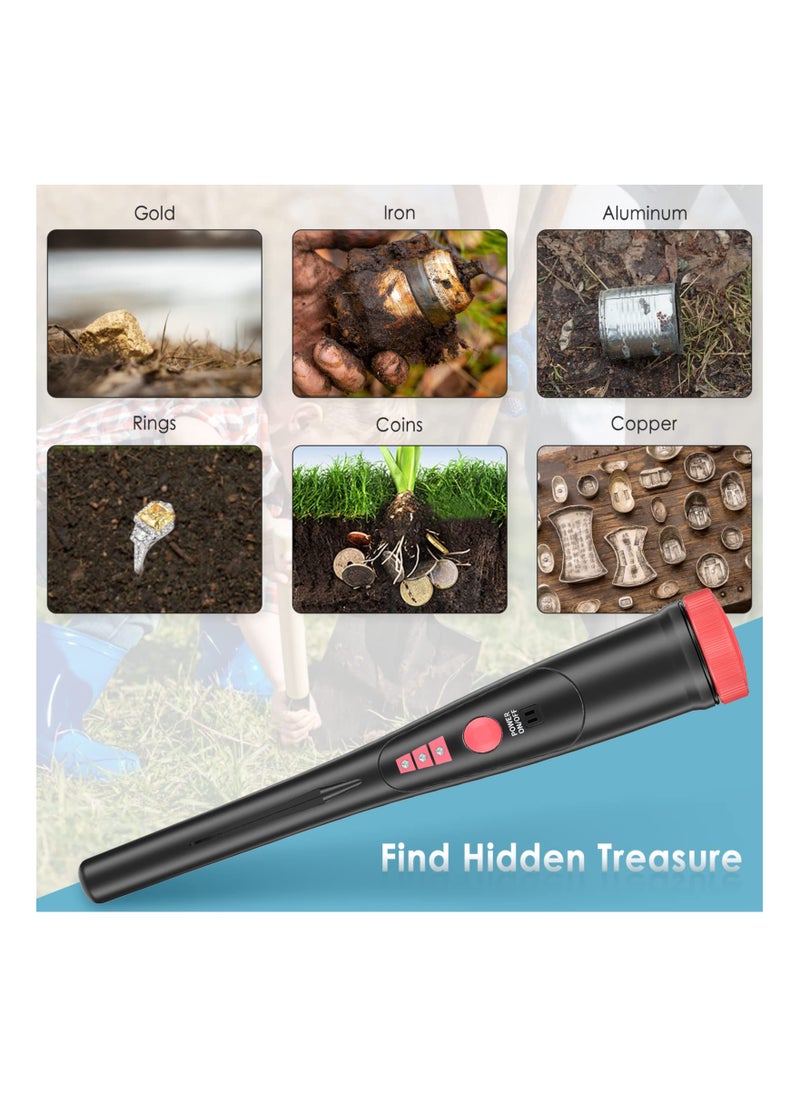 SYOSI - Metal Detector Pinpointer, SYOSI Lightweight Pinpointer Metal Detectors with 360°Detect Probe Buzzer Vibration, High Sensitivity Kids Metal Detector for Locating Gold Coin Treasure Hunting - Image 1