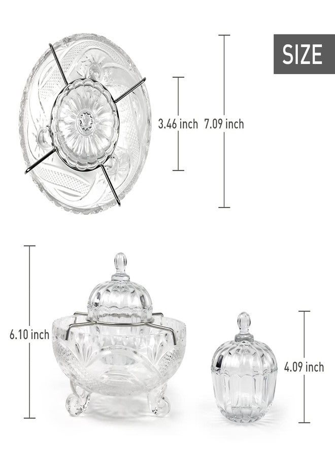 DUEBEL Glass Caviar Dish, 1 Pumpkin-Shape Glass Divided Serving Set Plus 2 pcs. x Mother of Pearl Spoon – Caviar Chiller, Shrimp Serving Dish for Kitchen, Bar, Restaurant, Catering Events - Image 4