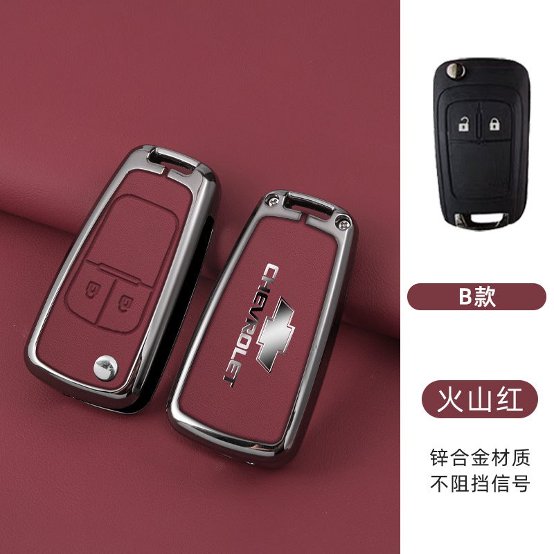 Chevrolet Zinc Alloy Remote Key Case Cover for Chevrolet (Cavalier, Cruze, Sail, Equinox, Orlando, Trax) - Image 1