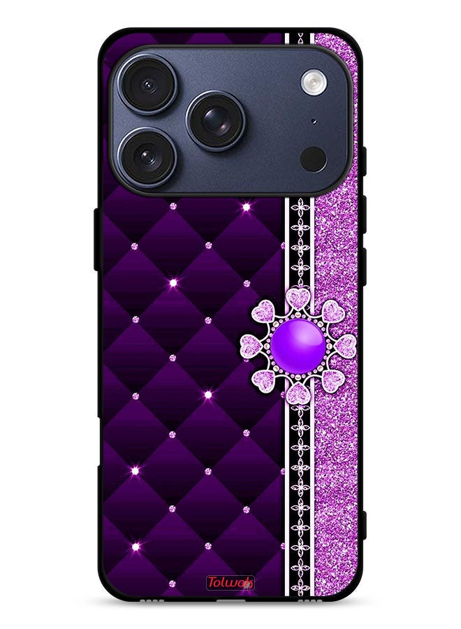 Tolwak Apple iPhone 17 Pro Protective Case Cover Glitter Hearts - Image 1