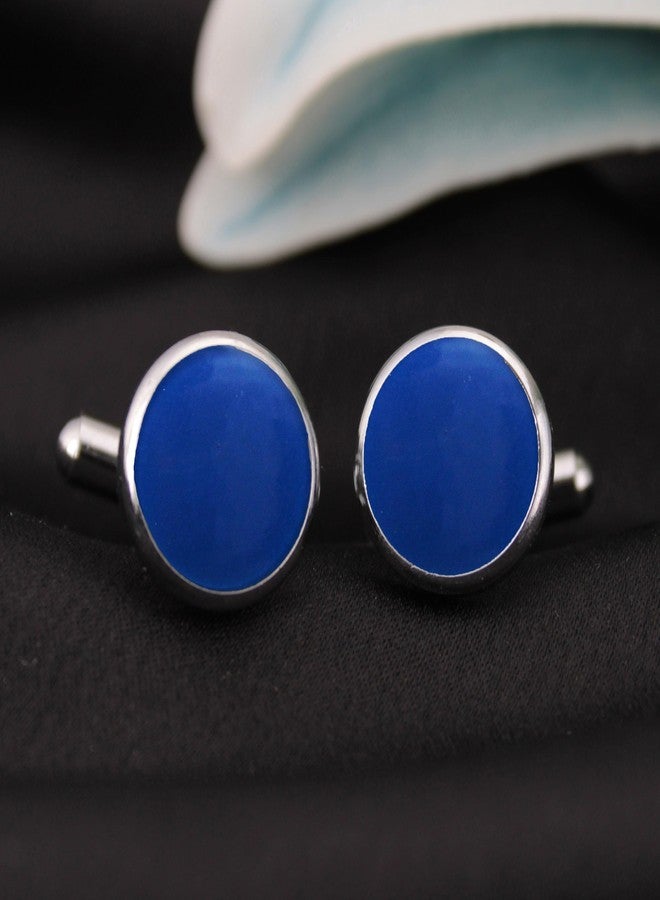 Kavove The Classic Saga Dark Blue Cufflinks - Image 2
