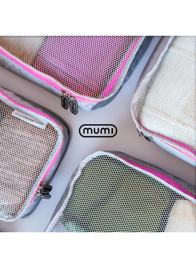 MUMI Packing Cubes, 5 Packing Cubes for Suitcases, Travel Bags Organizer for Luggage, Travel Essentials (Purple) - Image 3