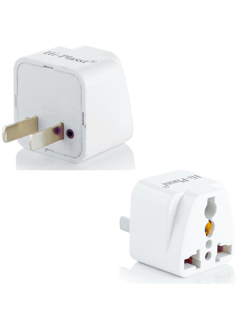 HI PLASST PINS N PLUGS HiPLASST US to India Converter Plug India to USA TypeA Universal Travel Plug Adapter 2pin for USA Canada Mexico Brazil Philippines Cuba Thailand Taiwan Japan USCanada2pin Pack of 1  - Image 1