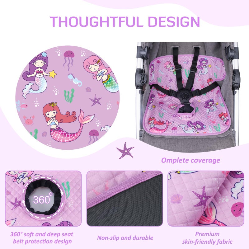 INFANZIA Dry Seat,Car Seat Protector Waterproof Carseat Liner Potty Training Toddlers, Baby and Infants, Piddle Pad for Carseats Strollers (Purple, 2 Packs - Image 3