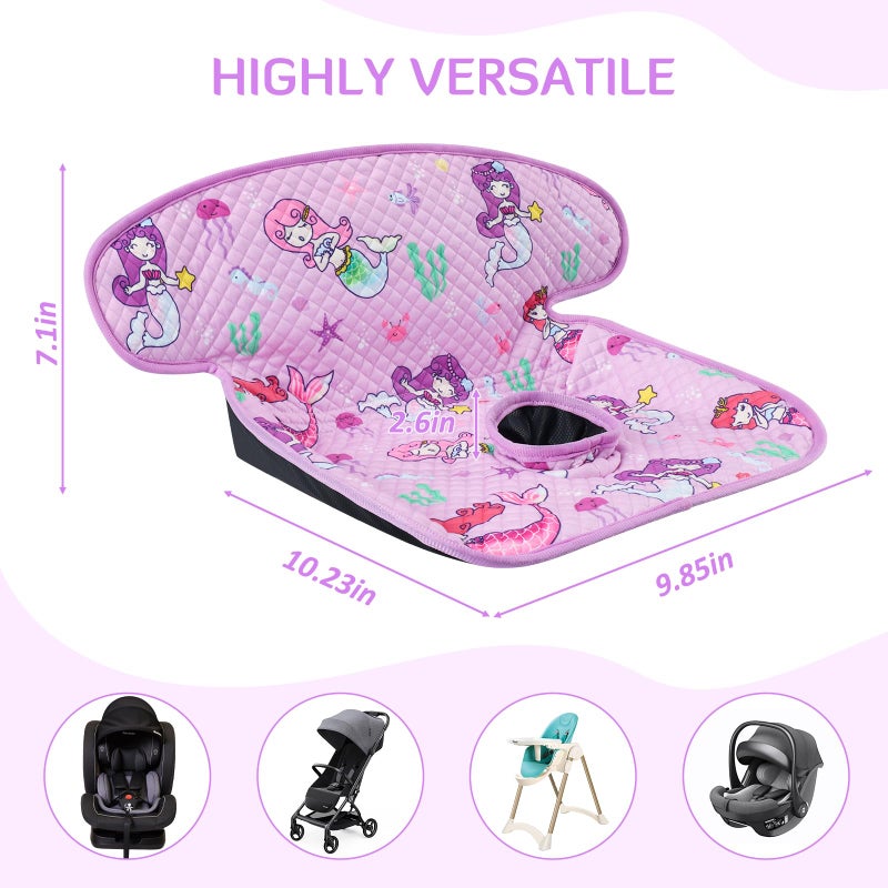 INFANZIA Dry Seat,Car Seat Protector Waterproof Carseat Liner Potty Training Toddlers, Baby and Infants, Piddle Pad for Carseats Strollers (Purple, 2 Packs - Image 5