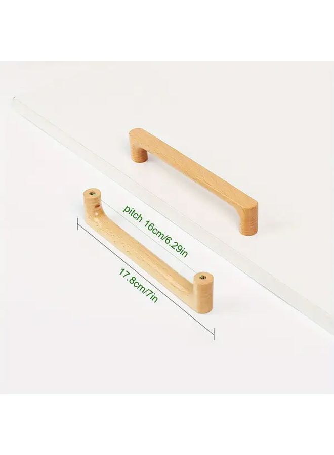 Upgraded Solid Wood Cabinet Door Handle Walnut And Brass Pulls For Wardrobe Drawers Chinese Style Furniture Handles Home Use Round Single Hole Cabinet Doors Storage Box Gift Set Minimalist Creative Round Rod Drawer Pulls Mini Chestnut Walnut Organizer With Solid Wood Handles For Halloween And Christmas 256 Holes Height - Image 3